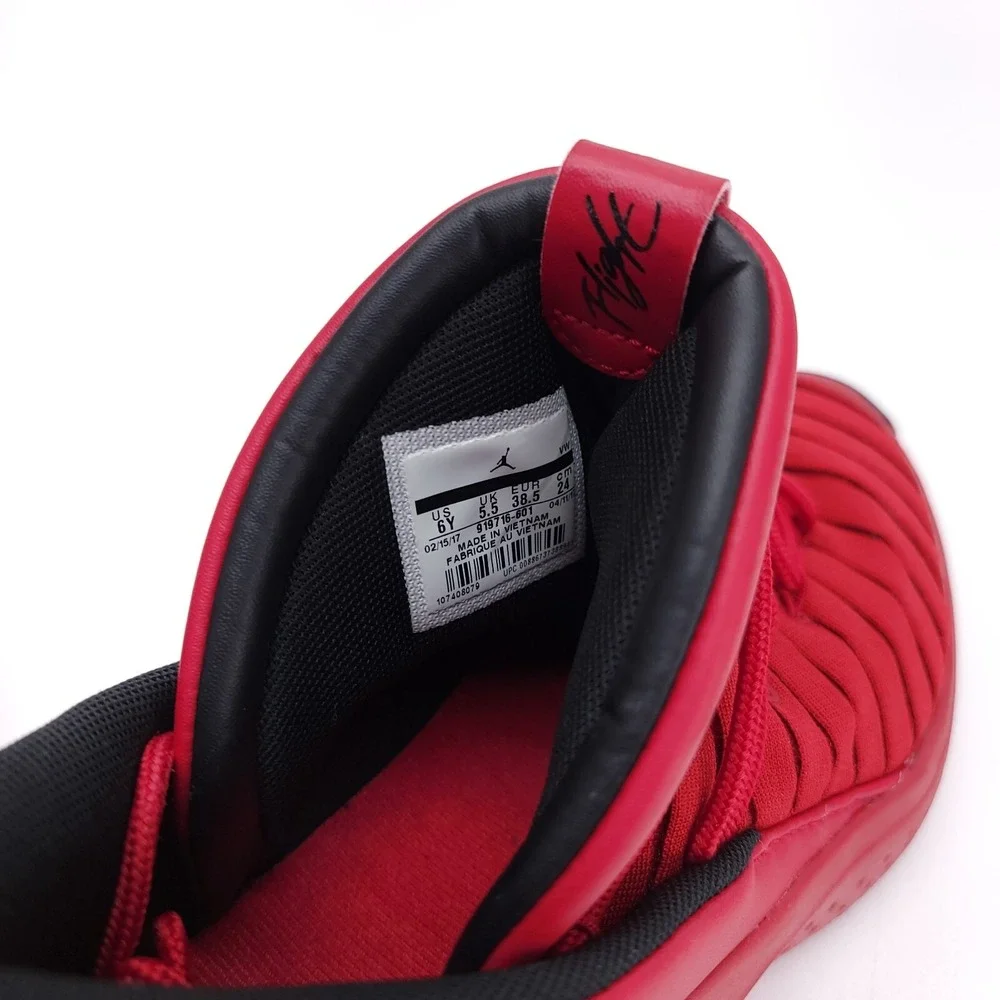 Nike Air Jordan Flight Luxe Gym Red Black Shoes 919716-60 Youth Size 6Y Hoops‎